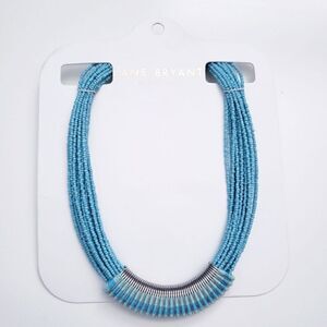Lane Bryant Turquoise Glass Seeded Chunky Necklace